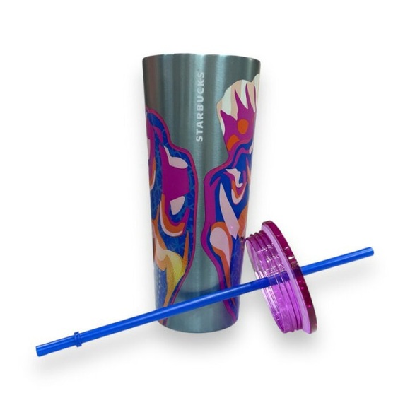 NWT | Starbucks Butterfly Summer 2024 24oz Tumbler - Picture 4 of 4